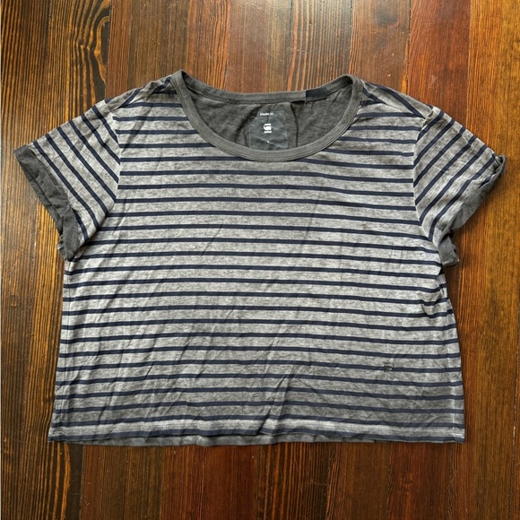G-Star RAW Stripe Boxy Top - Picture 1 of 3